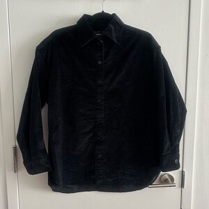 Kooples Black Corduroy Shacket